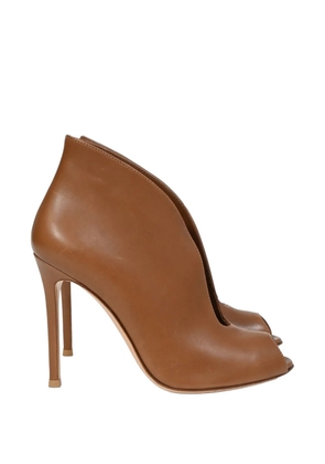 Gianvito Rossi Vamp peep-toe ankle boots - Brown
