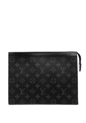 Louis Vuitton Pre-Owned 2021-2026 Monogram Eclipse Pochette Voyage MM clutch bag - Black