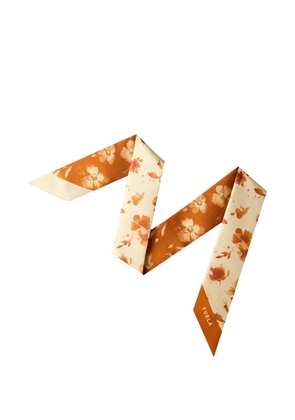 Furla Metropolis floral-print scarf - Orange