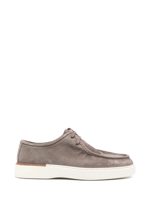 JOHN HARRISON lace-up suede loafers - Grey