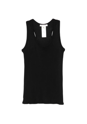 The Row Cendrea ribbed-knit racerback tank top - Black