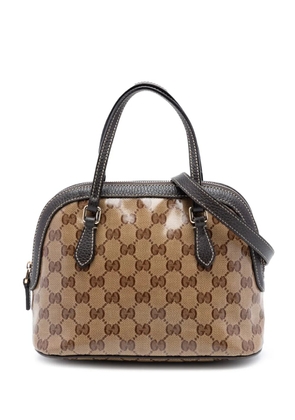 Gucci Pre-Owned 2016-2026 Mini GG Crystal Dome satchel - Neutrals