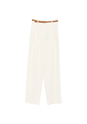 Max Mara Adunco pleated pressed-crease trousers - Neutrals