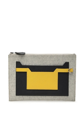 Hermès Pre-Owned 2019 Epsom and Felt Toodoo 29 clutch bag - Grey