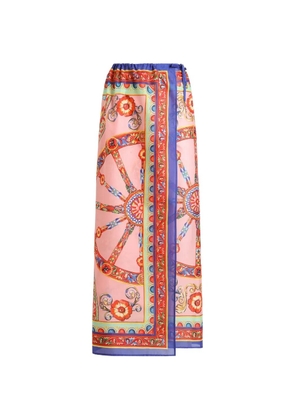 Dolce & Gabbana cotton Carreto-print sarong - Pink
