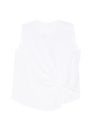 JNBY twist-detail draped top - White