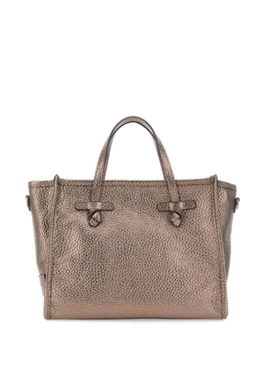 MARCELLA CLUB large Miss Marcella32 grained leather tote bag - Brown