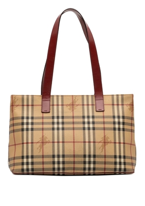 Burberry Pre-Owned 2000-2017 Haymarket Check Coated Canvas tote bag - Neutrals