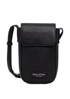 Marc O'Polo grained-leather phone bag - Black