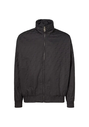 FENDI FF-motif zip-up jacket - Black