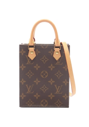 Louis Vuitton Pre-Owned 2021 Petite Sac Plat Monogram leather tote bag - Brown