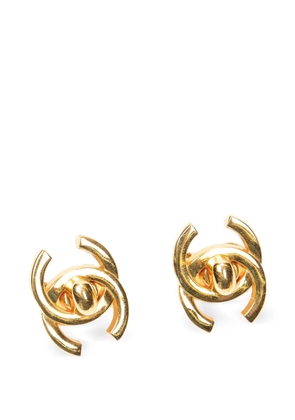 CHANEL Pre-Owned CC turn-lock earrings - Gold