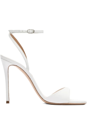 Casadei 100mm leather heeled sandals - White