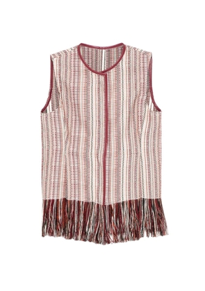 LESS fringed vest - Red