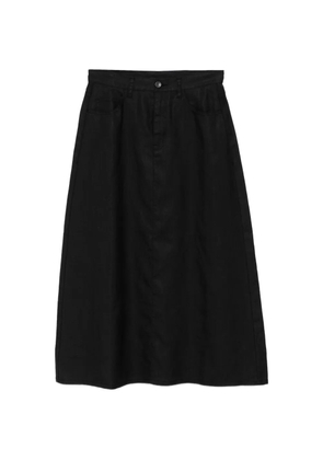 JNBY A-line rear-slit skirt - Black
