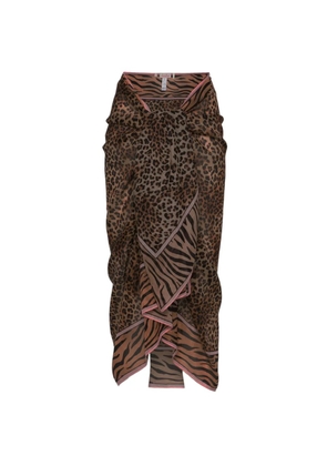 MC2 Saint Barth Thaiti leopard-print sarong - Neutrals