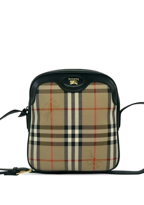 Burberry Pre-Owned 20th Century Haymarket Check Canvas crossbody bag - Neutrals