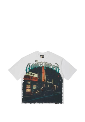GODSPEED Pit Stop Tokyo graphic-print T-shirt - White