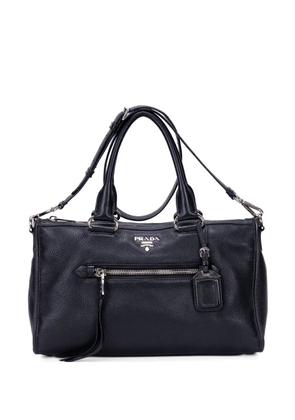 Prada Pre-Owned front pocket leather tote bag - Black