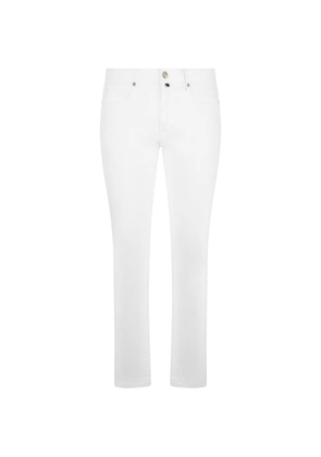 slowear logo-patch slim-cut jeans - White