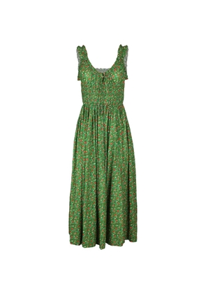 DÔEN Emmaretta floral-print midi dress - Green