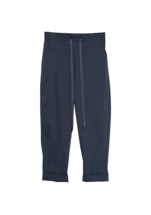 ZANETTI drawstring turn-up trousers - Blue