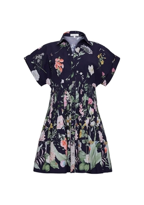 Cara Cara Nash floral-print pleated dress - Blue