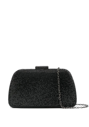 SERPUI Josephine rhinestone-embellished clutch bag - Black