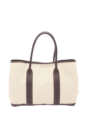 Hermès Pre-Owned 2003 Toile and Negonda Garden Party 36 tote bag - Neutrals