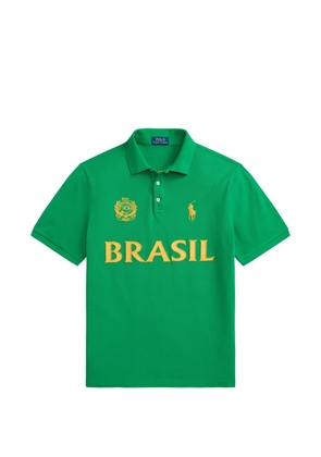 Polo Ralph Lauren Brasil logo-embroidered piqué polo shirt - Green