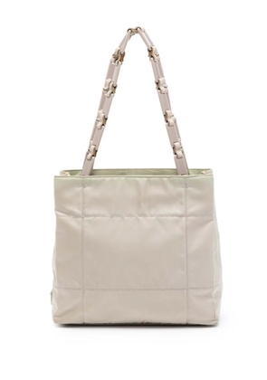 Prada Pre-Owned 2000-2013 Tessuto Chain shoulder bag - Neutrals