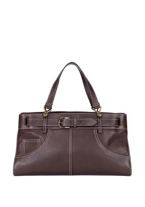 Christian Dior Pre-Owned belted pocket tote bag - Brown