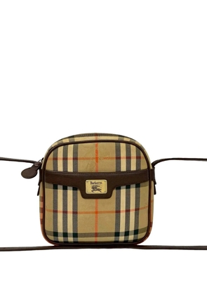 Burberry Pre-Owned 20th Century Haymarket Check Canvas crossbody bag - Neutrals