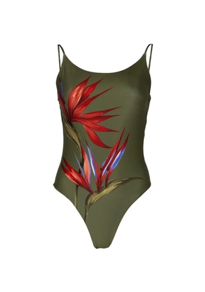 FARM Rio floral-print swimsuit - Green