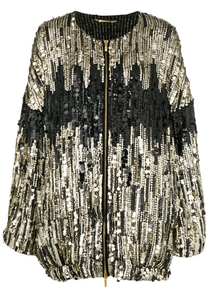 Alberta Ferretti embellished coat - Black