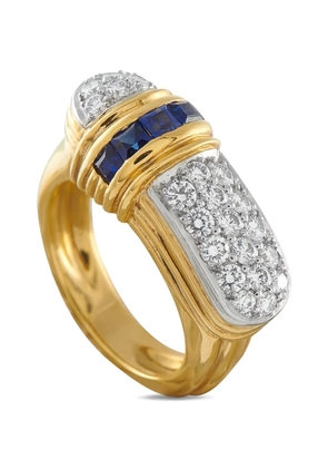 LB Exclusive diamond and sapphire ring - Gold