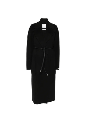 Sportmax Zannata belted notch-lapel coat - Black