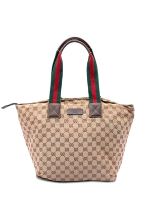 Gucci Pre-Owned 2000-2015 GG Canvas Web tote bag - Neutrals