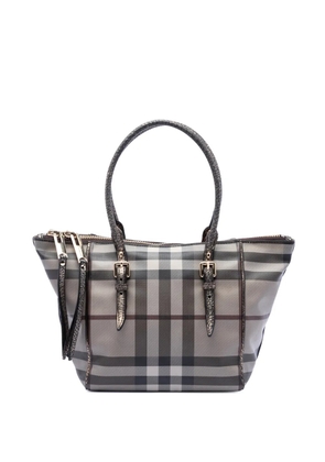 Burberry Pre-Owned 2000-2017 Small Smoke Check Coated Canvas Salisbury tote bag - Neutrals