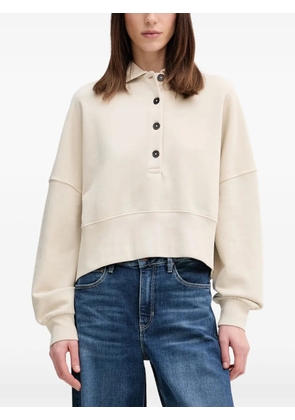 Marc O'Polo logo-embroidered button-up sweater - Neutrals