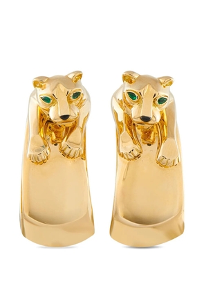 Cartier Panthère onyx and emerald earrings - Gold
