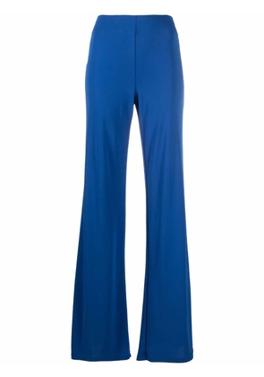 Alberta Ferretti high-waist straight trousers - Blue