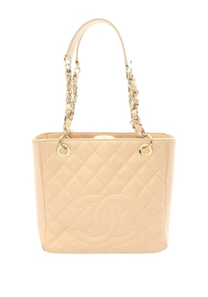 CHANEL Pre-Owned 2010-2011 Caviar Petite Shopping tote bag - Neutrals