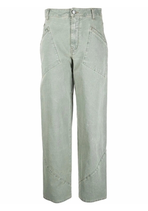 Alberta Ferretti high-waisted trousers - Green