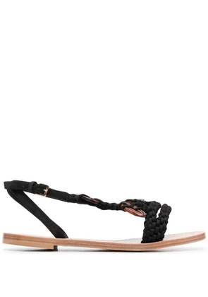 Alberta Ferretti woven-strap sandals - Black