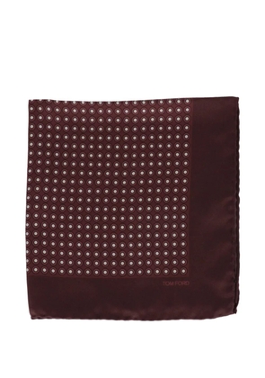 TOM FORD dot-print pocket square - Brown
