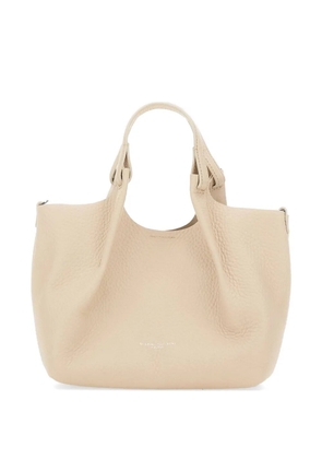 GIANNI CHIARINI medium Dua pebble-leather tote bag - Neutrals