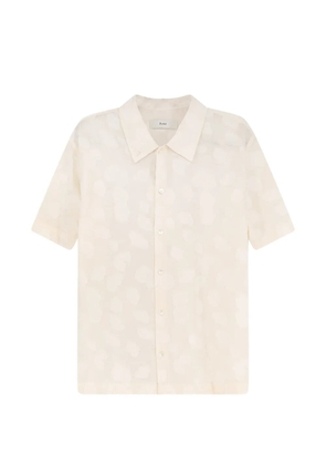DUNST embroidered jacquard shirt - Neutrals