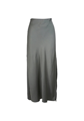 Brunello Cucinelli side-slit maxi skirt - Grey