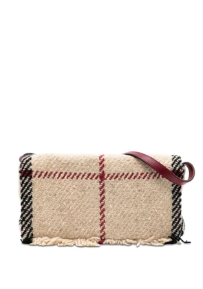 Burberry Pre-Owned 2000-2017 Mega Check Wool shoulder bag - Neutrals